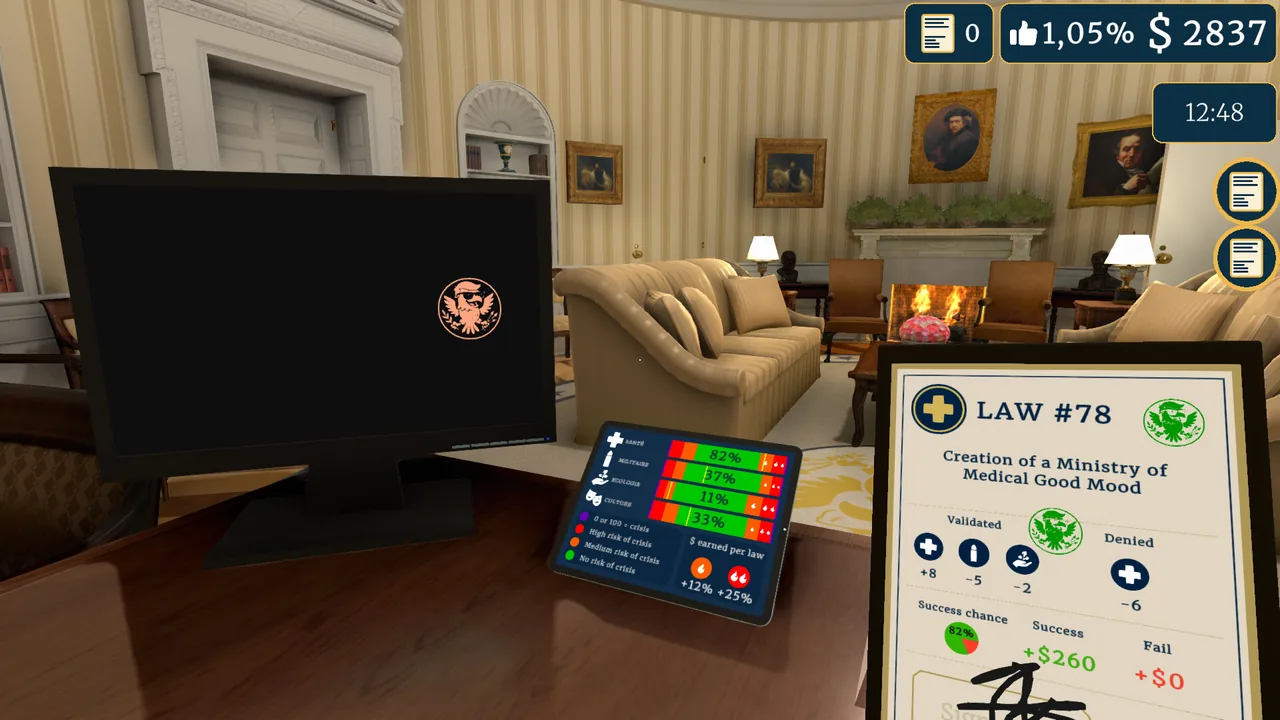 President Simulator Language Support on Steam